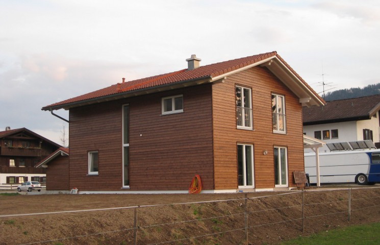Einfamilienhaus mit Holzfassade