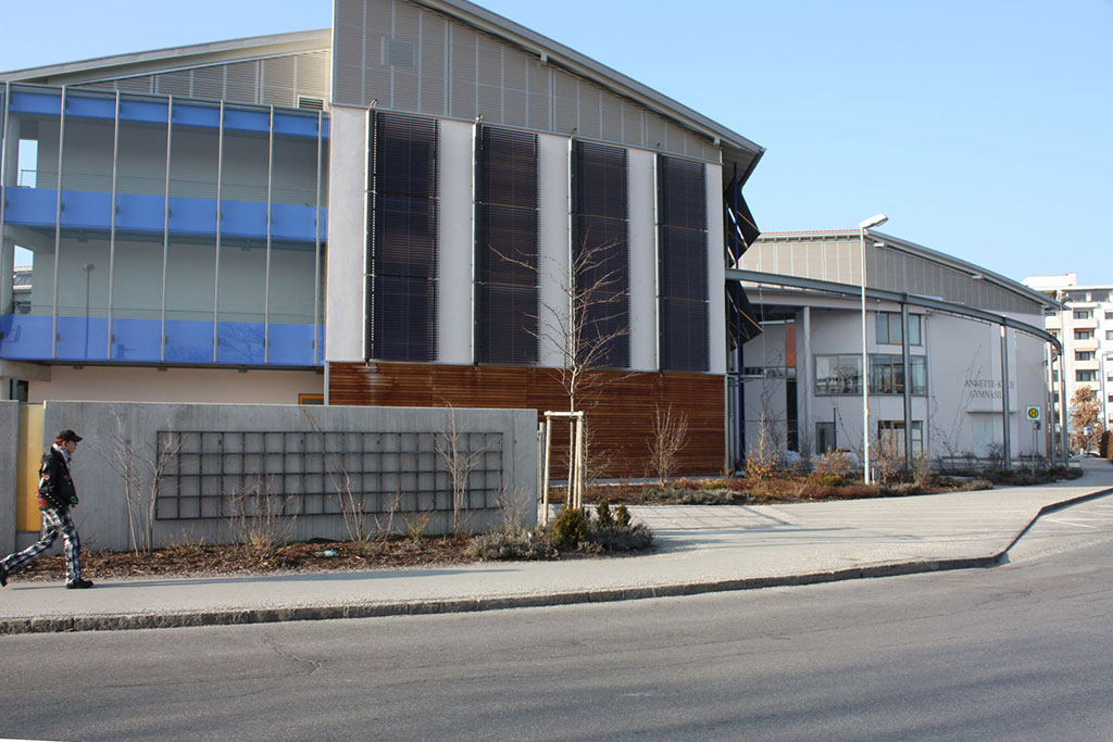 AKG Annette Kolb Gymnasium in Traunstein - Sonnenkollektoren