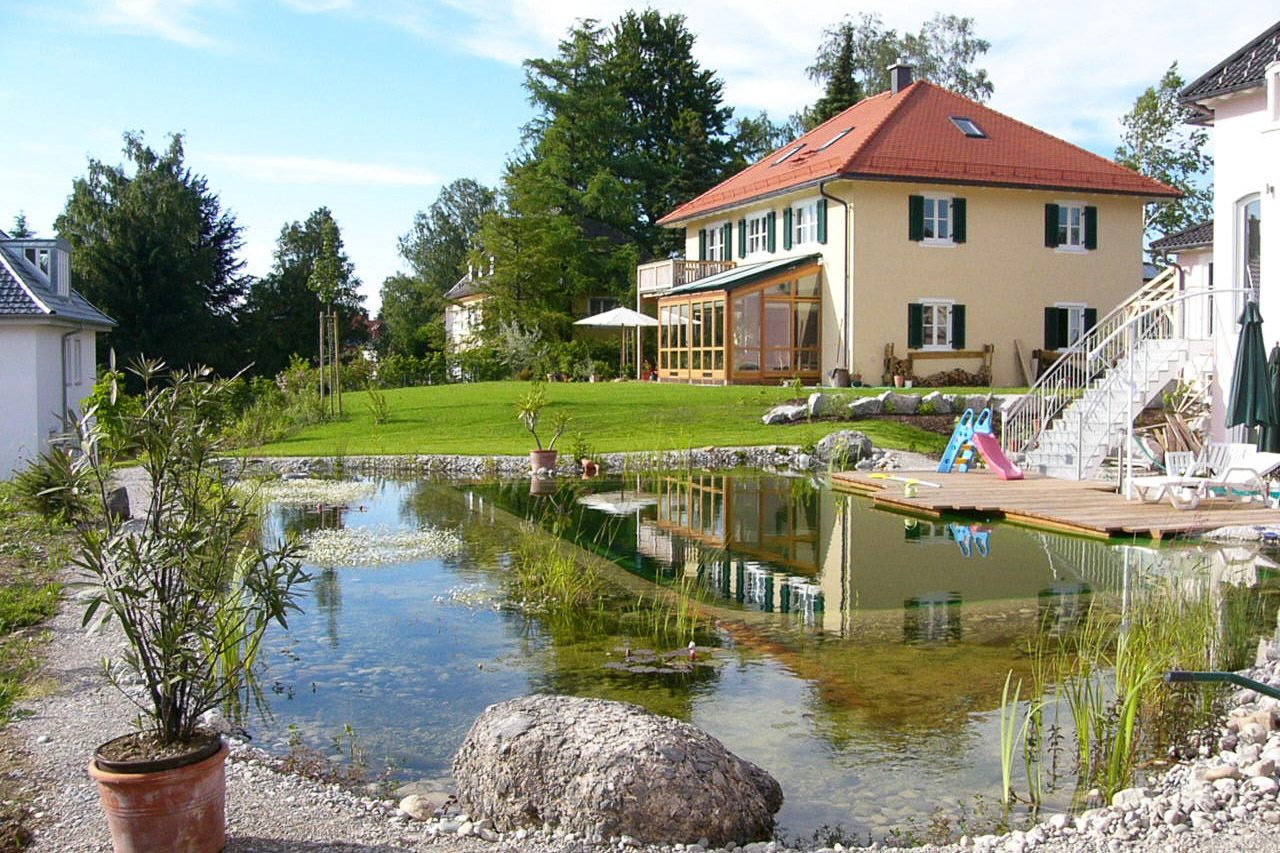 Gartenteich - Stadtvilla