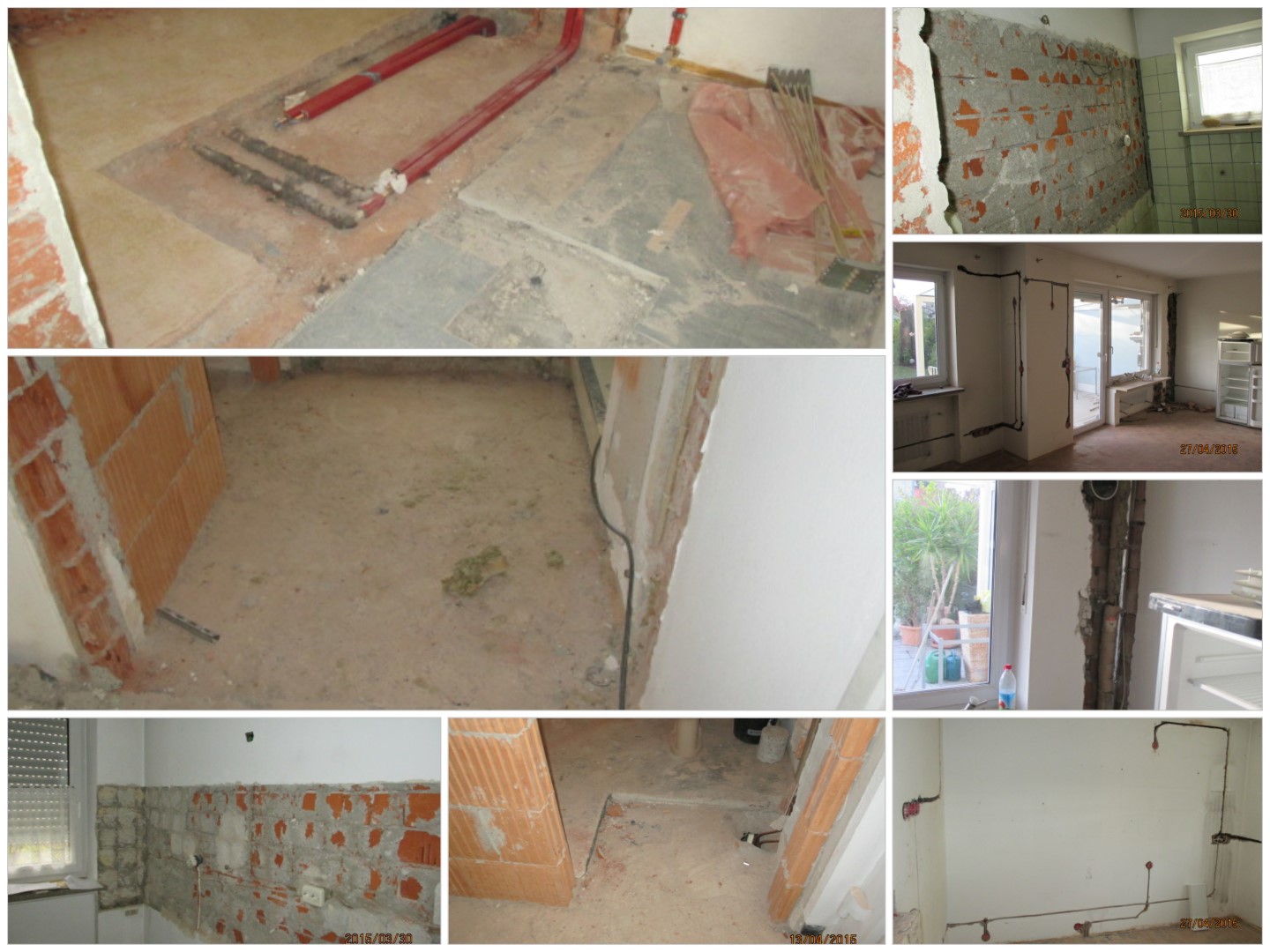 Wohnhaus während der Renovierung.