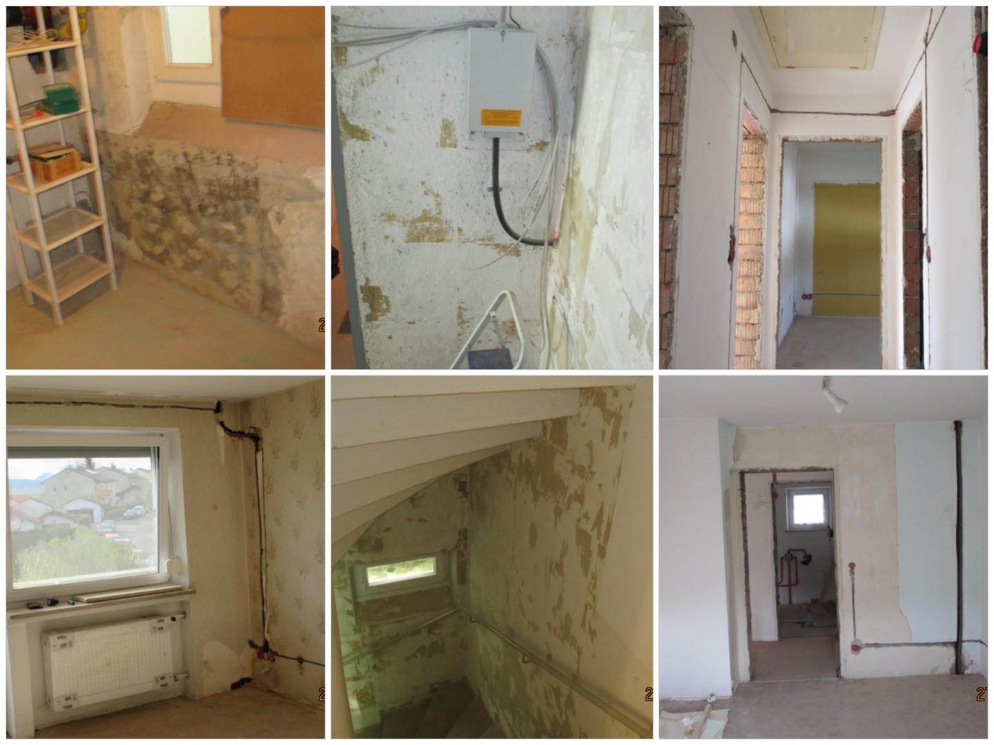 Wohnhaus während der Renovierung.
