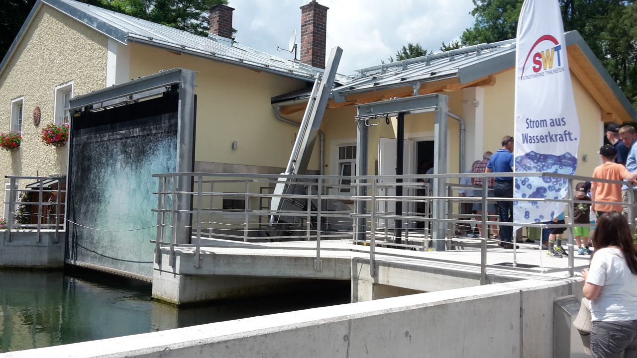 Wasserkraftwerk Unterwerk I der Stadtwerke Traunstein